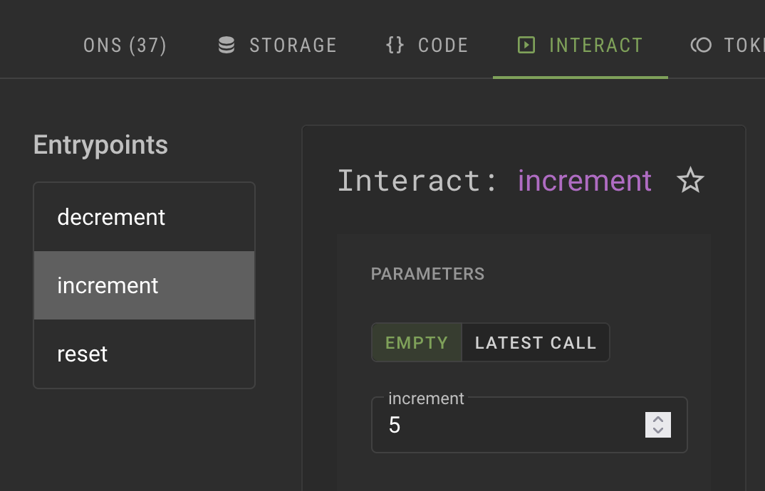 Incrementing the number by 5